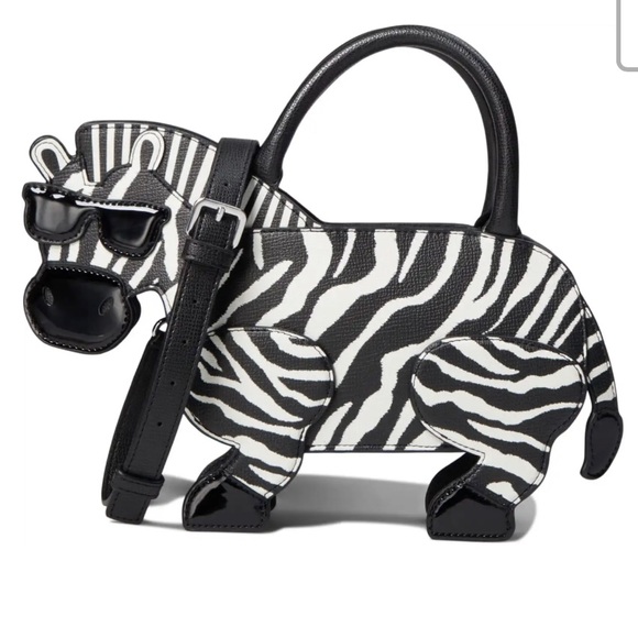 Karl Lagerfeld Handbags - Karl Lagerfeld Paris Ikons Medium Zebra Satchel
